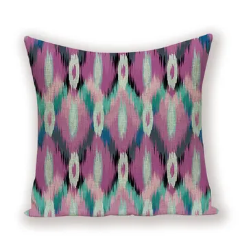 

Shabby Chic Living Room Pillowcase Geometric Cover Cushion Spring Pillow Cover Colorful Throw Pillows Custom High Quality Kissen