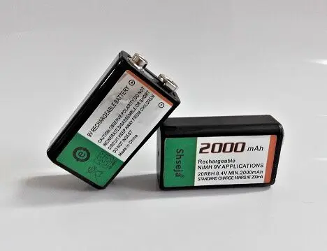 9v 2000mAh Ni-MH перезаряжаемый 9 вольт NiMH аккумулятор