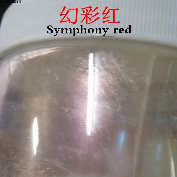 50 г зеленая серия "Симфония" натуральная пудра для лака для ногтей, флэш-тени для век, мыло-краситель слюда/жемчужная пудра, автомобильная краска - Цвет: Symphony red