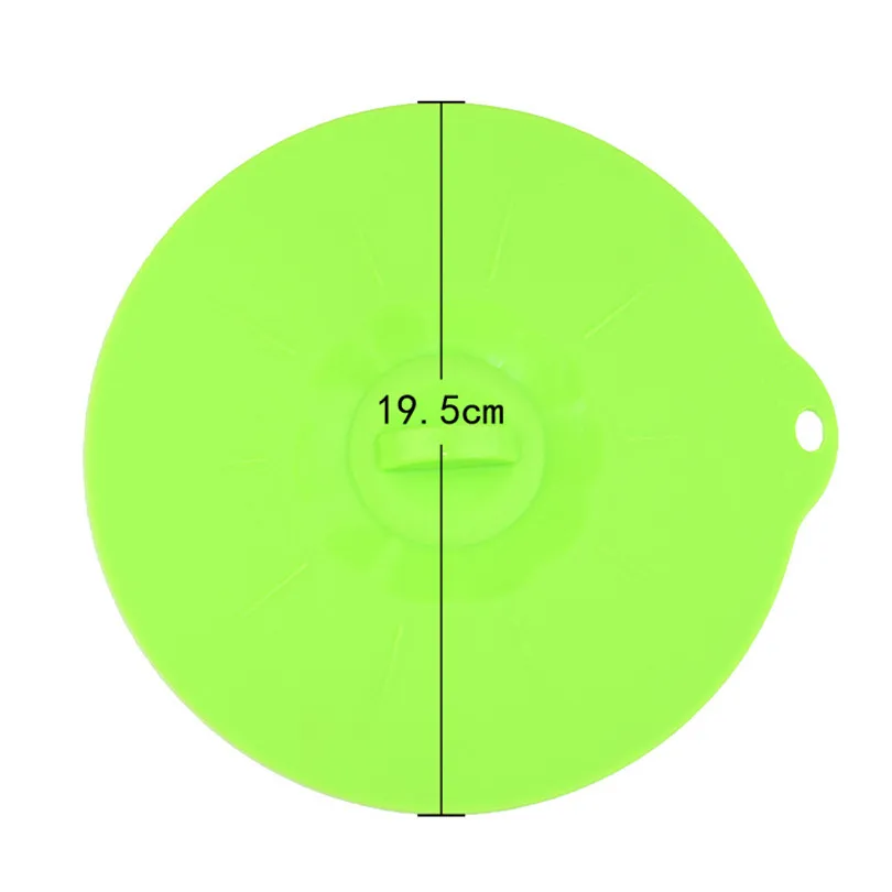 1 шт Пищевая силиконовая круглая 19,5 см миска для микроволновой печи, крышка для кастрюли, крышка для кастрюли, Пылезащитная теплоизоляционная крышка, уплотнительная крышка