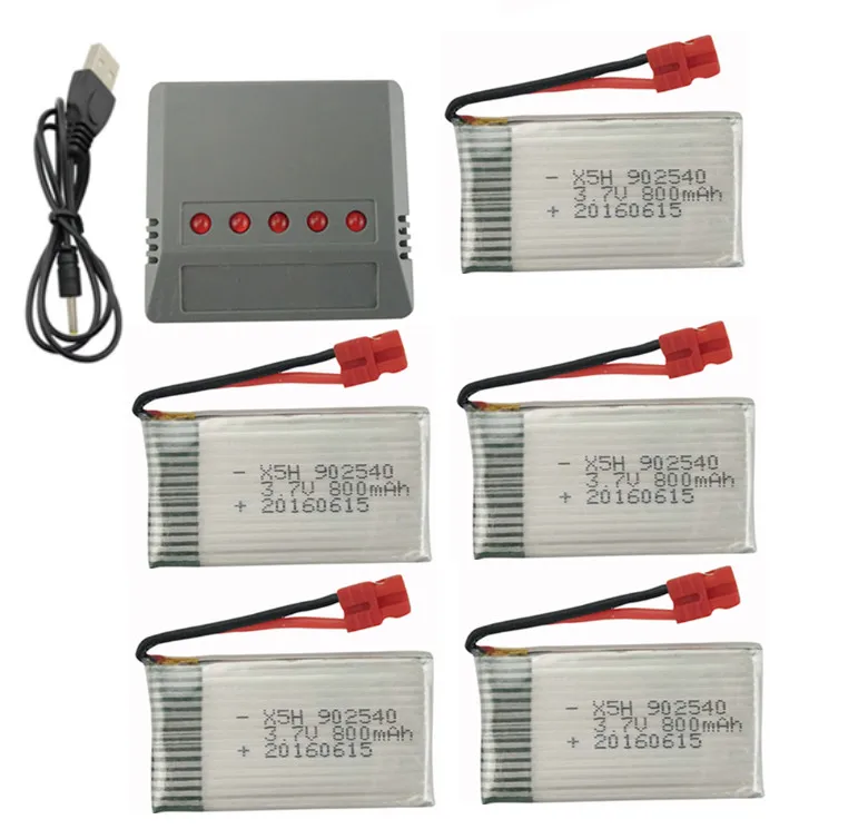 BLL SYMA X5HW X5HC 3.7V 800mah Battery and Charger Kit remote control airplane parts Quadcopter Parts