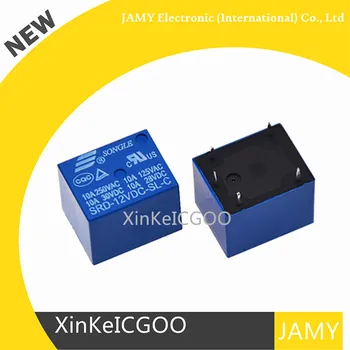 

Free Shipping 100PCS/lot Relay SRD-05VDC-SL-C SRD-12VDC-SL-C SRD-24VDC-SL-C SRD-48VDC-SL-C 5V 12V 24V 48V 10A 250VAC 5PIN T73