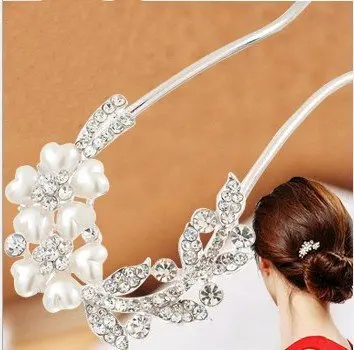 

Women's Fashion Hair Accessorie Lovely Vintage Jewelry Crystal Hair Clips Hairpins- For Hair Clip Beauty Ladies Tools