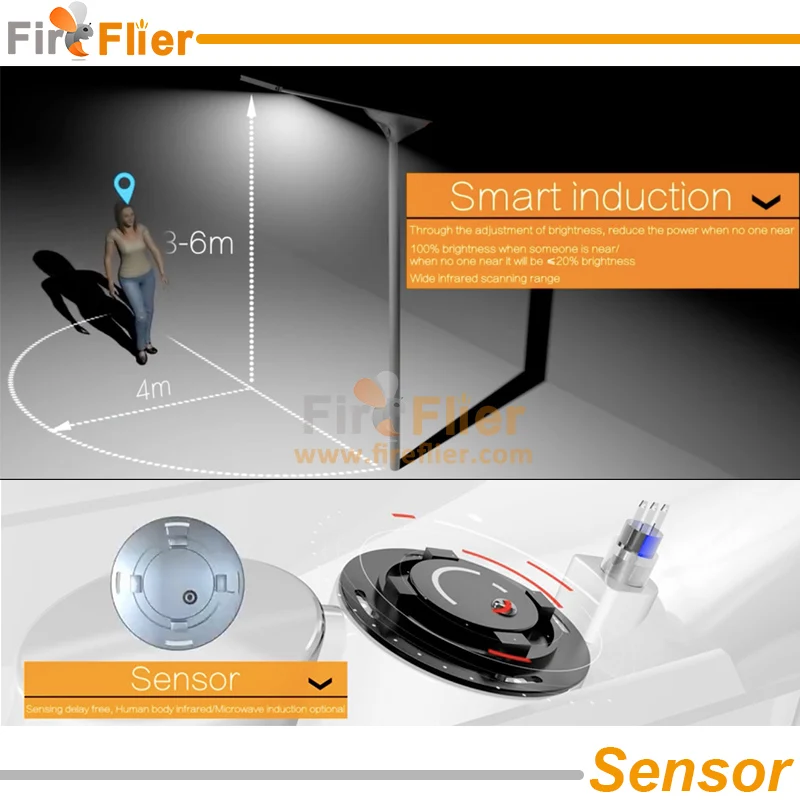 solar led street light sensor