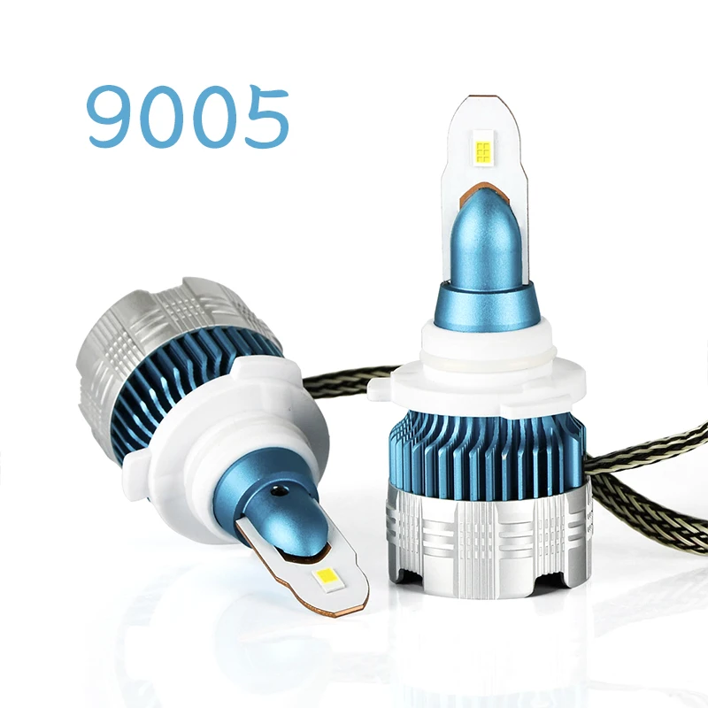 2 шт. H4 светодиодный H7 авто фары 9005 9006 H3 H13 H8 880 H27 H11 светодиодный H1 50 W 6500 K автомобильная лампа светодиоды с чипом CSP