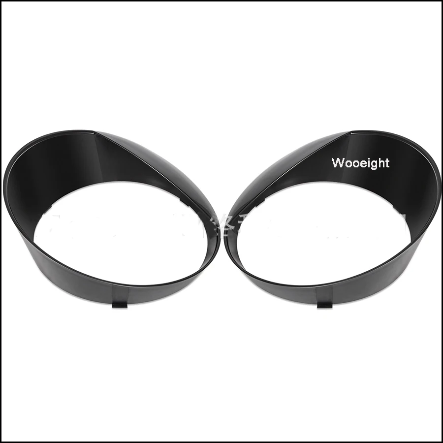 Wooeight 1Pair ABS Angry Eyes Black Front Light Headlight Lamp Cover Trim For Jeep Wrangler JL 2018 Car Accessories (5)