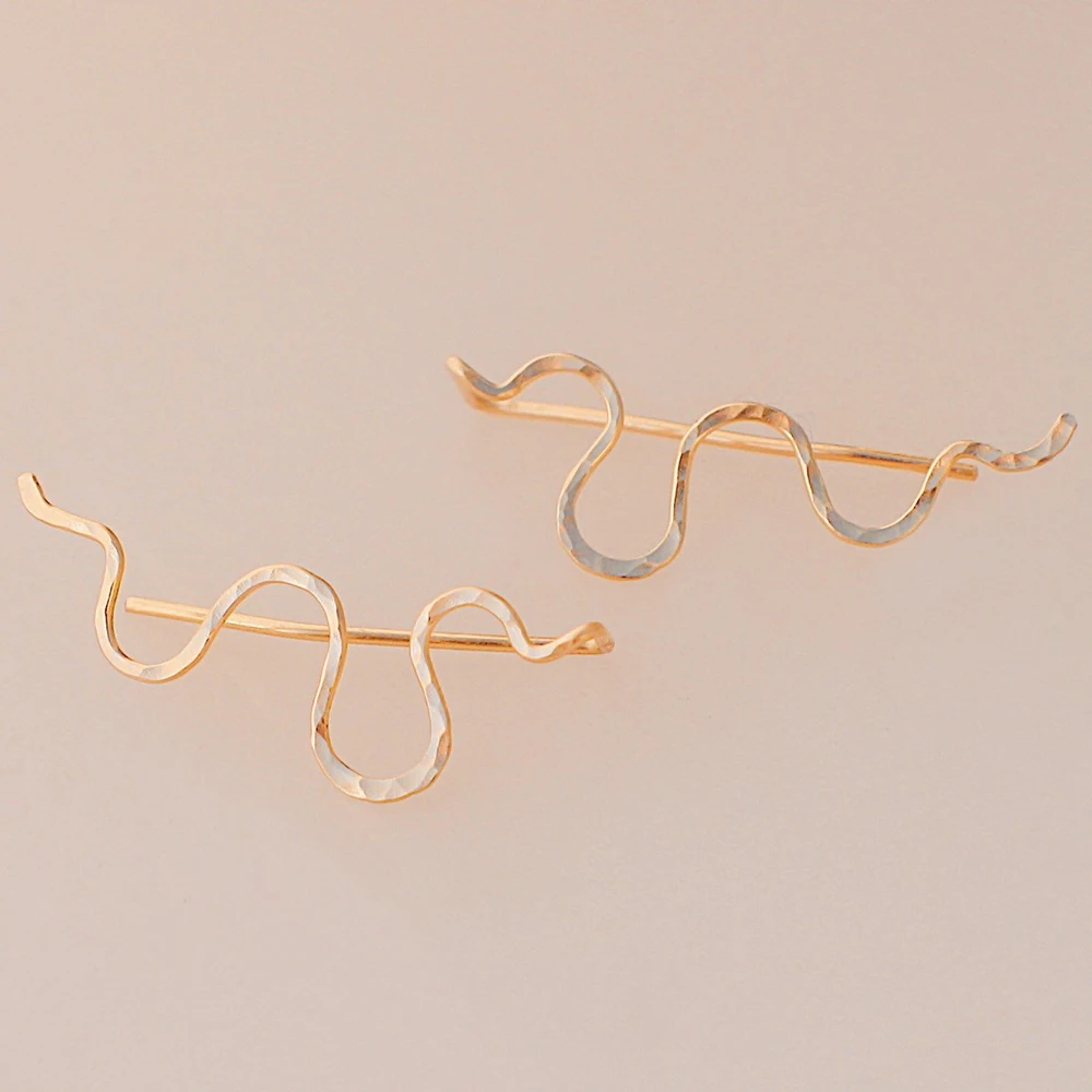 Kopen 925 Zilveren Oor Klimmer Oorbellen Custom Handgemaakte Sieraden Gold Filled Sieraden Punk Oorbellen Boho Minimalistische Piercing Oorbellen