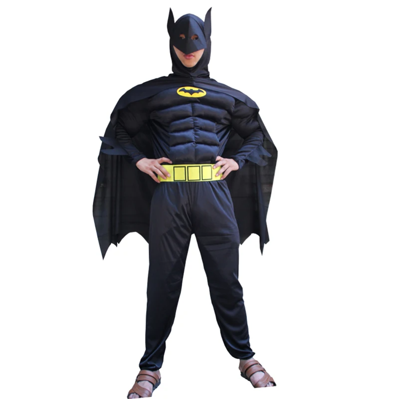 Avengers Endgame Muscle Cosplay Superhero Captain America / Batman / Spiderman Costumes Halloween Costume Party for Adult