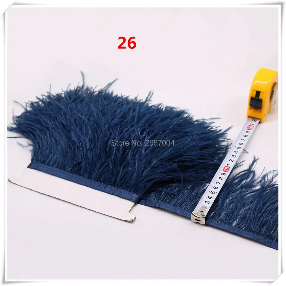 26 navy ostrich feather fringe 5_