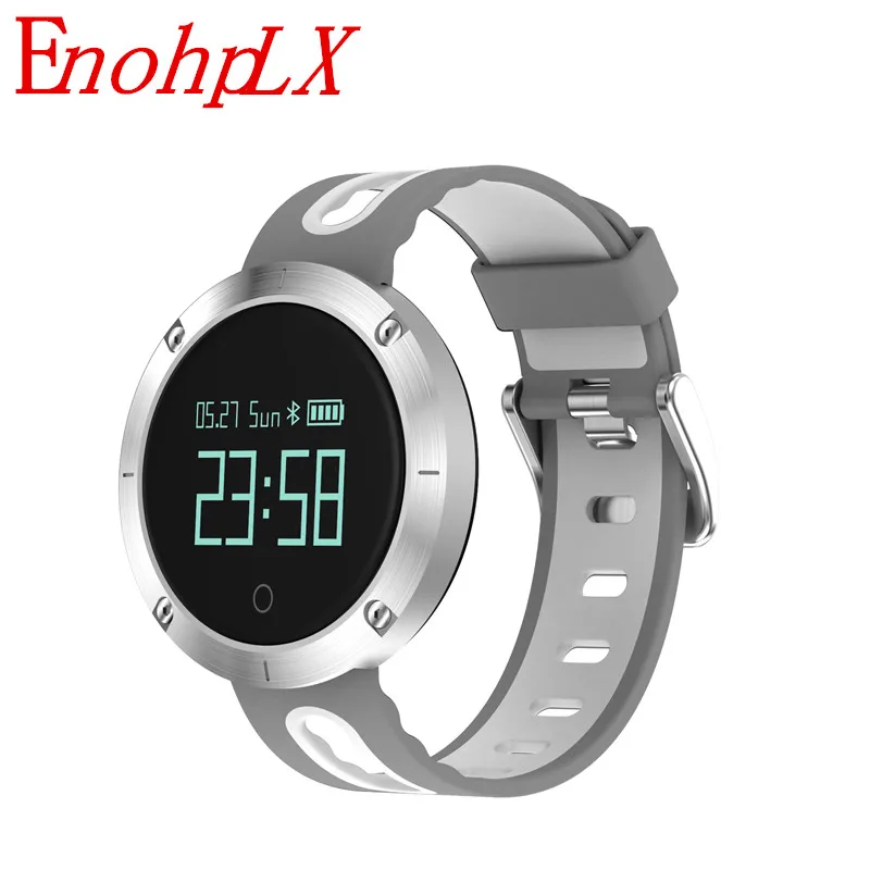 

EnohpLX Fashionable Smart band bracelet DOMINO DM58 Heart rate monitor Blood Pressure Fitness Tracker Pedometer smartwatch