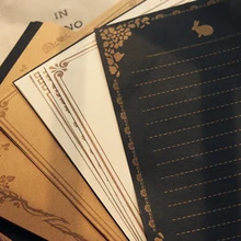 8 sheets/set European Vintage Style Writing Paper Letter Good Quality Culture Stationery Kraft Letter Office