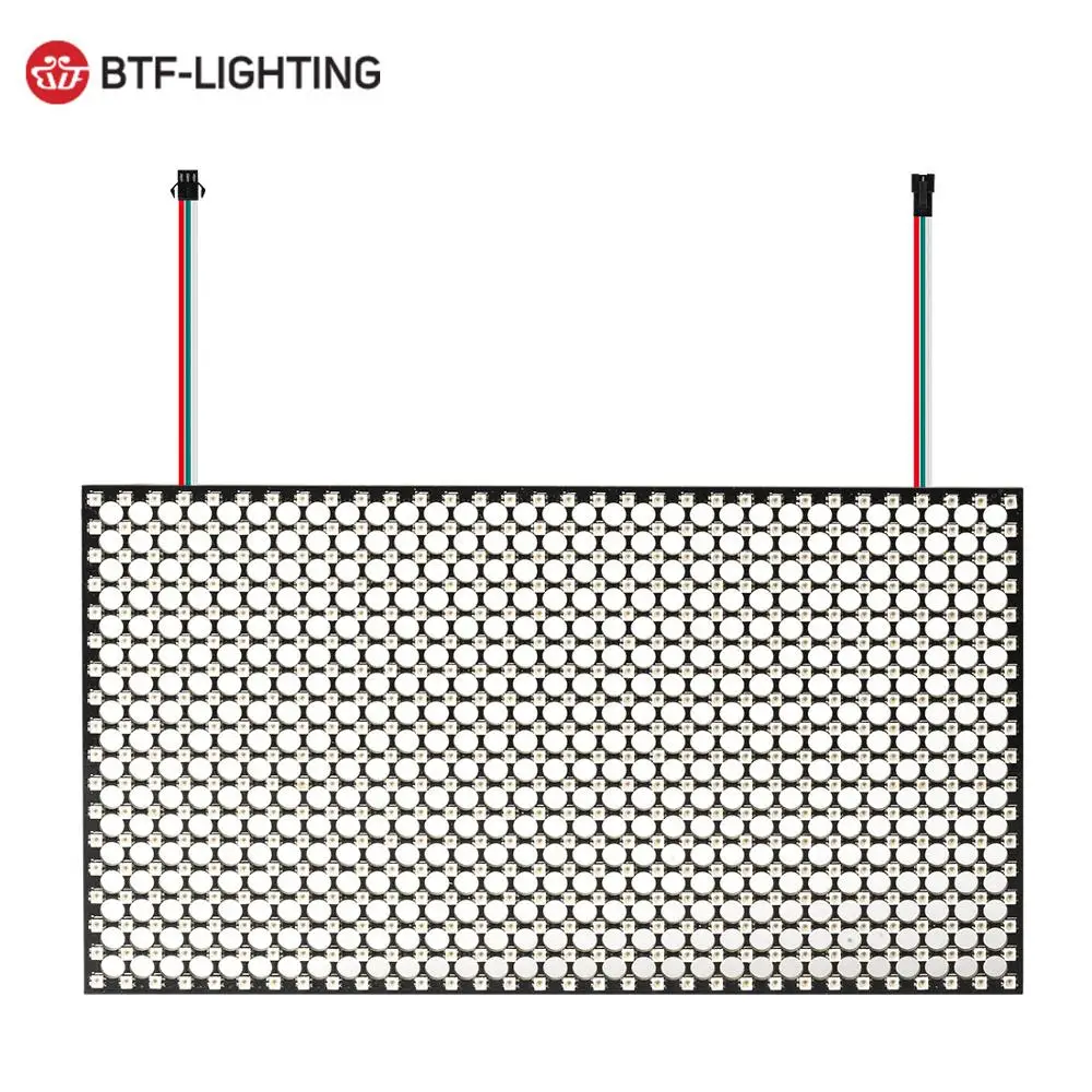 

WS2812B Mini 2020 RGB Matrix Panel 18x32 576 Pixels High-Density Digital Screen Individually Addressable Full Dream Color DC5V