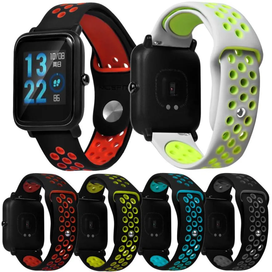 

Lightweight Ventilate Wrist Strap Wristband For Huami /Amazfit /Bip/ Youth Watch wearable devices smartwatch relogios horloge