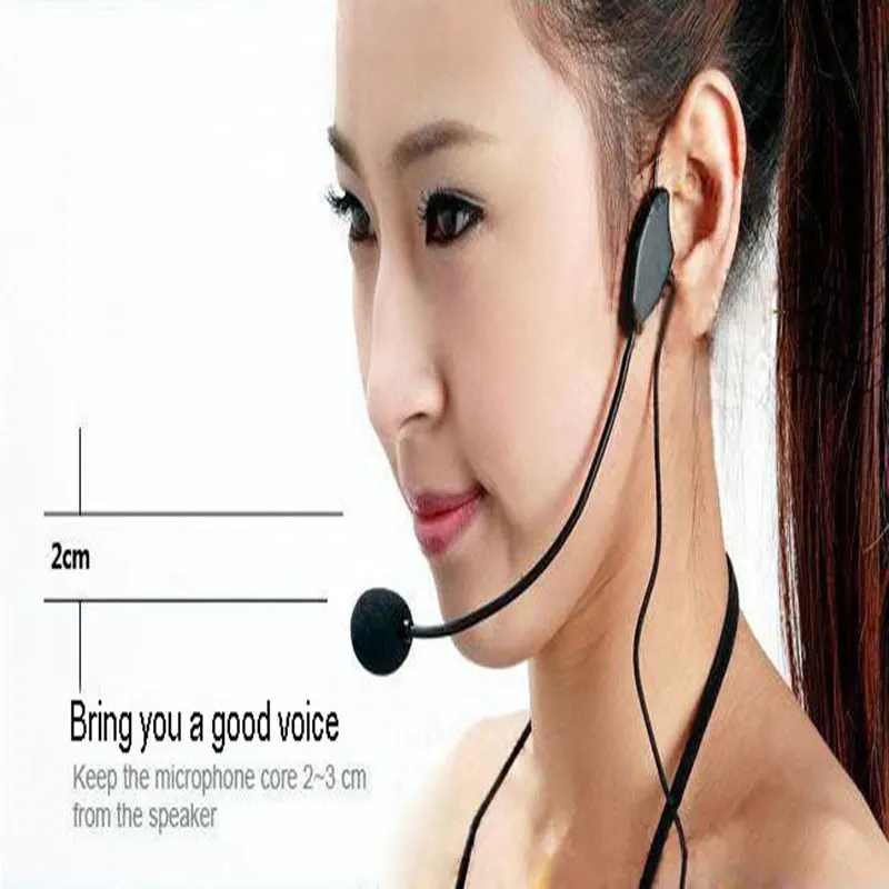 

JIY Universal Portable 3.5mm Wired Microphone Headset Studio lavalier microphone For Voice Amplifier Conference Guide Speech MIC