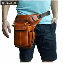 Кожаная мужская многофункциональная модная повседневная сумка через плечо, сумка через плечо, сумка для путешествий, поясная сумка, сумка для ног, 3106l