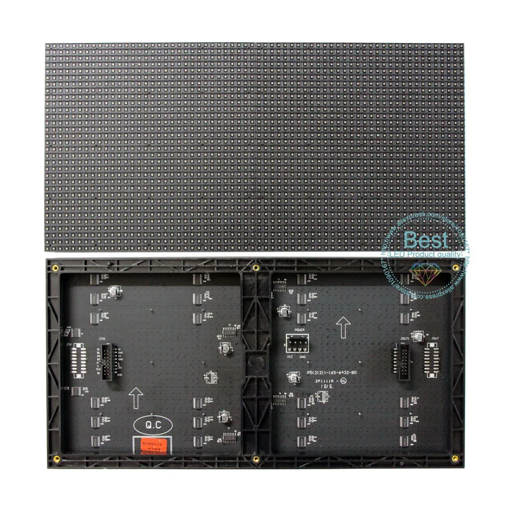 Полноцветный светодиодный модуль p5 rgb hd пиксель 1/16 сканирование 320*160 мм 64*32