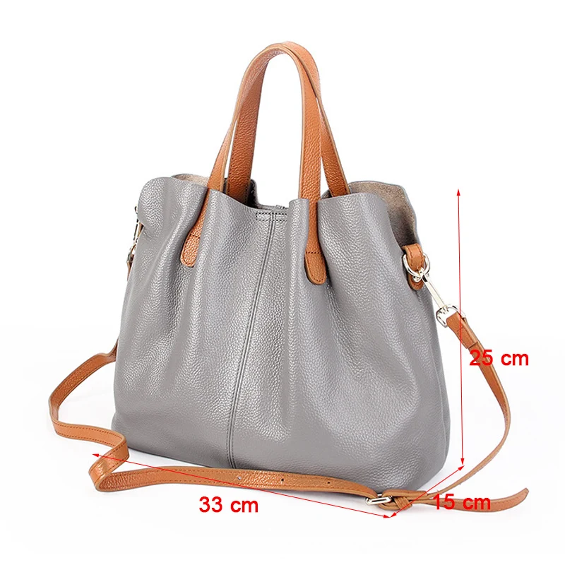 

Soft Genuine Leather Ladies Hand Bag Crossbody Bags for Women Leather Handbags Composite Shoulder Bag Female Tote bolsos mujer