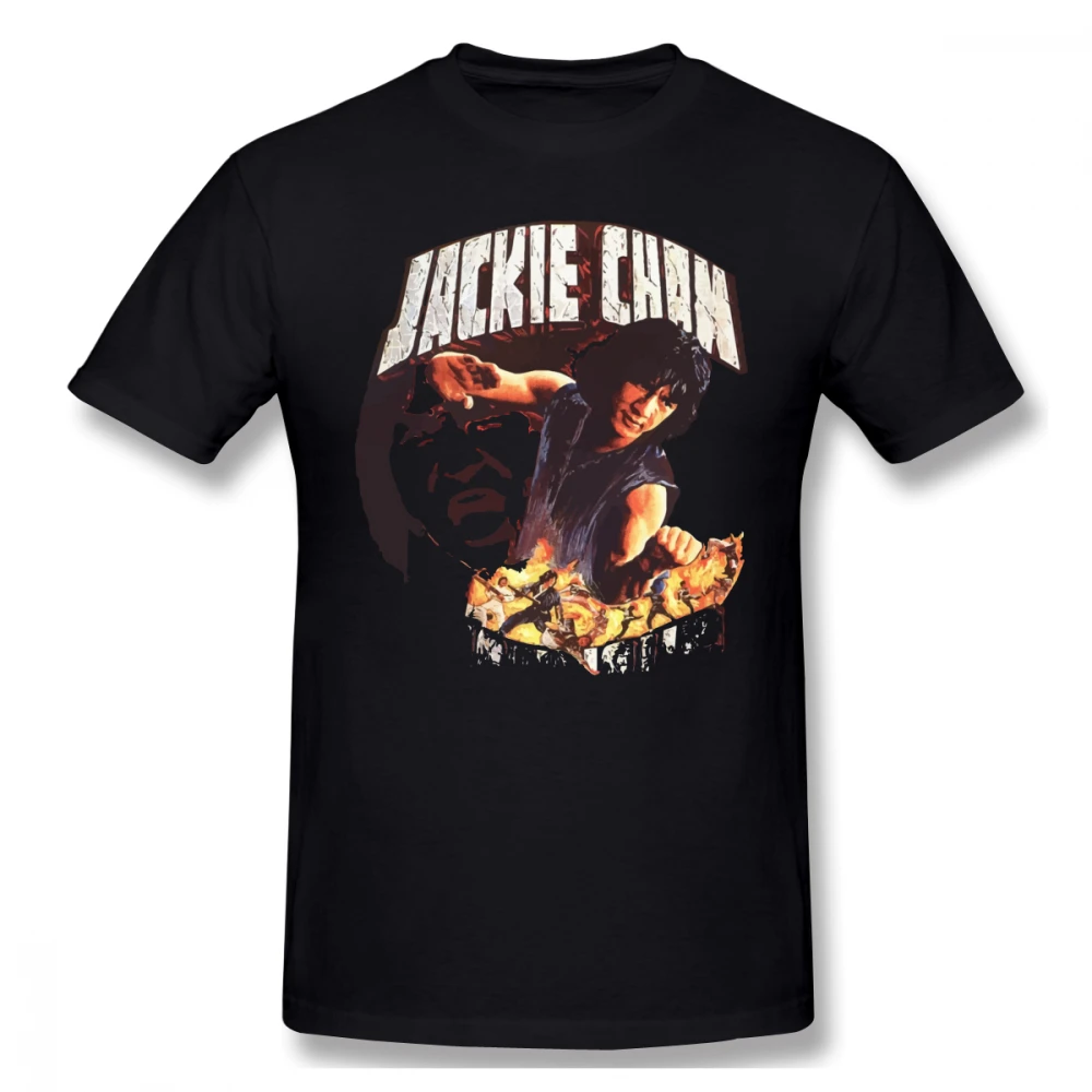 

Jackie Chan T Shirt Jackie Chan The Young Kung Fu Master T-Shirt Print 100 Percent Cotton Tee Shirt Streetwear Tshirt