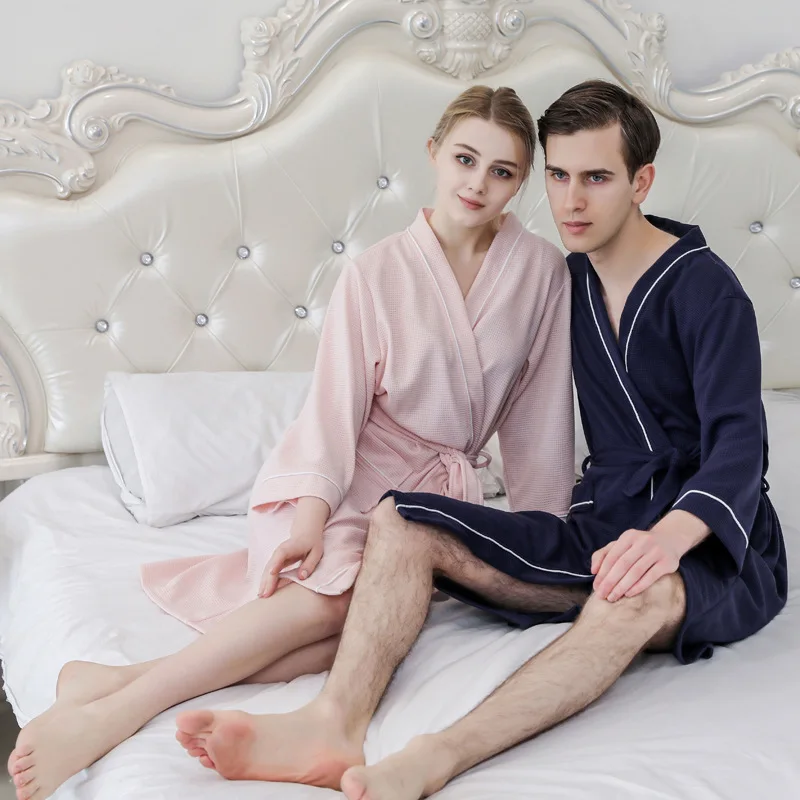 Г. Лидер продаж, халат для подружки невесты г. Весенне-летний халат для гостиницы, мужской розовый халат большого размера домашняя одежда для пар