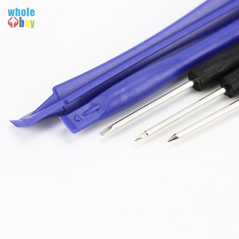 

100set/lot DIY Cell Phone Reparing Tool 8in1 Repair Pry Kit Battery Replace Tools Pentalobe Torx Slotted Screwdriver for IPhone