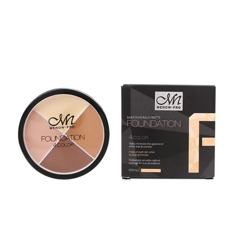 

4 Colors Natural Eye Bag Scars Cream Dark Circles Remove Concealer Camouflage Cream Makeup L7