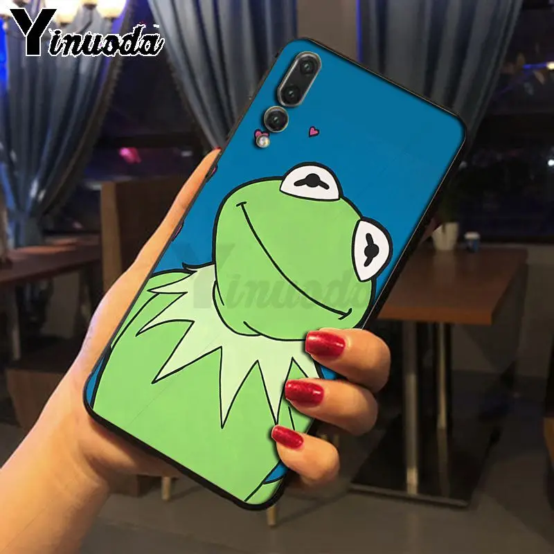 Yinuoda Kermit зеленый лягушка аксессуары для телефона чехол Huawei honor 8x20 7a P20Lite P10 Plus Mate10Lite