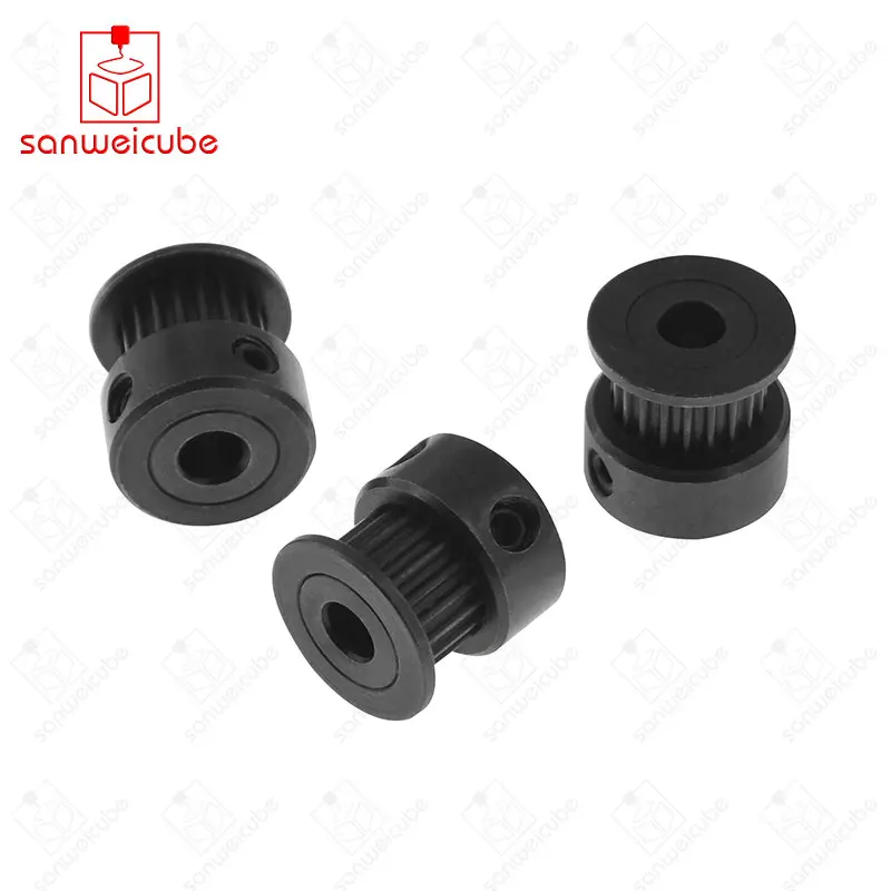 

5 PCS/lot GT2 Timing Pulley 20 teeth Bore 5mm for width 6mm Synchronous Belt Small backlash 20Teeth 2GT round pulley gear