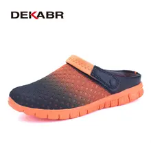 Big Size 36-46 Men Summer Shoes Sandals New Breathable Beach Flip Flops Slip On Mens Slippers Mesh Lighted Unisex Shoes