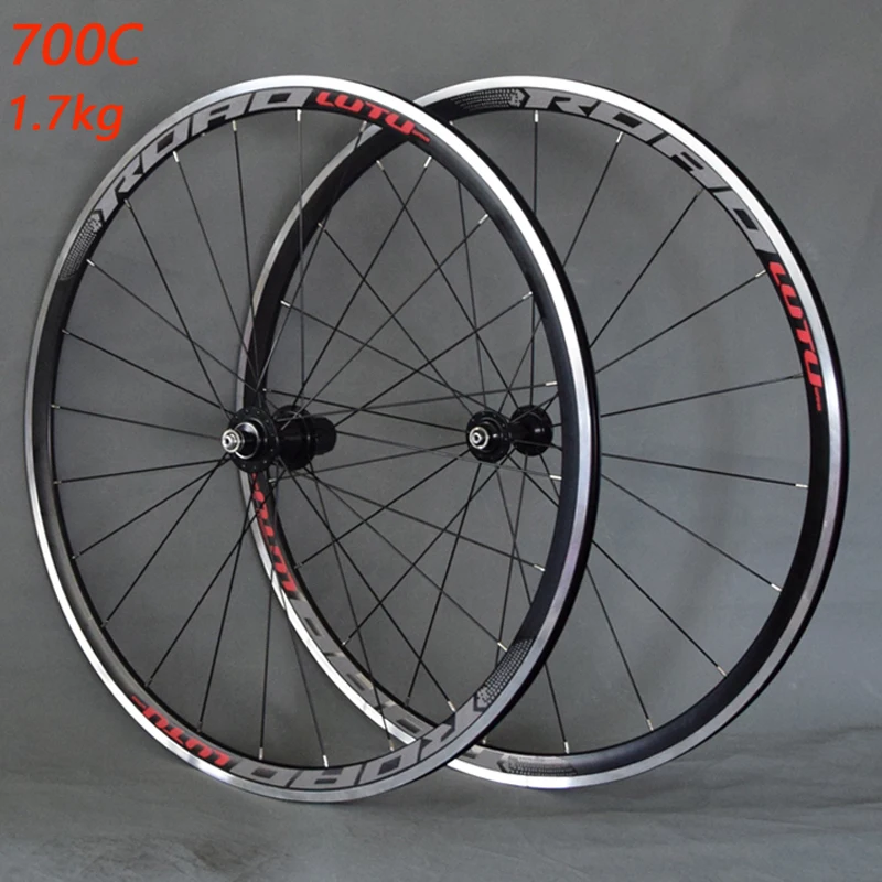 Top LUTU Road bike V Brake Wheels 700c Elite Aluminum Alloy Bicycle wheelset Front 20H Rear 24H Road Wheel 1