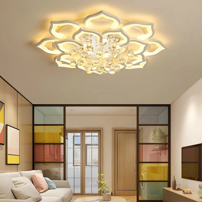  Crystal Ceiling Lights fixtures For living room lights Bed room led ceiling light lustre cristal Ce