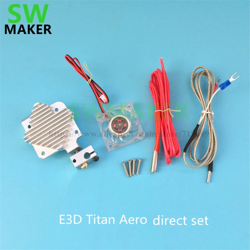Комплект для экструдера SWMAKER Titan Aero V6 PT100 1 75 мм/3 мм|3d printer v6|for 3d printerextruder radiator |