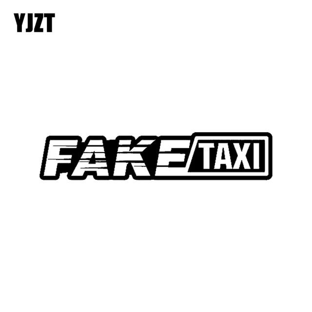 Taksi Yjzt Cm Palsu Lucu Vinyl Decals Mobil Jendela Sticker Hitam Perak Taksi Yjzt Cm Palsu Lucu Vinyl Decals Mobil Jendela Sticker Hitam Perak
