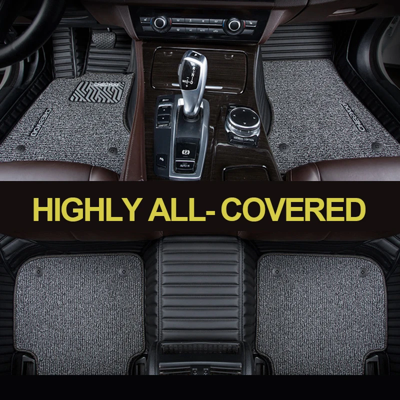 5D Custom fit ПВХ кожаные водонепроницаемые автомобильные коврики полностью покрытые