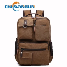Chuwanglin Canvas Men’s Backpack Bag Brand Laptop Notebook Mochila for Men Waterproof Back Pack school backpack bag ZDD5191