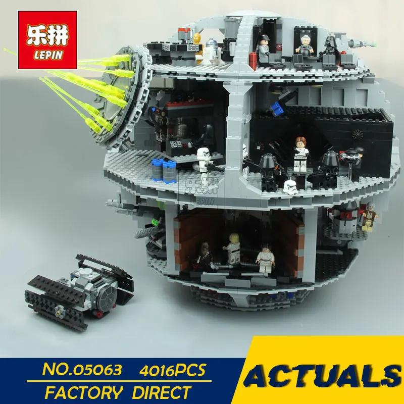 

LEPIN 05063 4016pcs stucke Kraft Geweckt UCS Death Star Educational Bausteinziegelsteine Spielzeug Kompatibel Compatible 75159