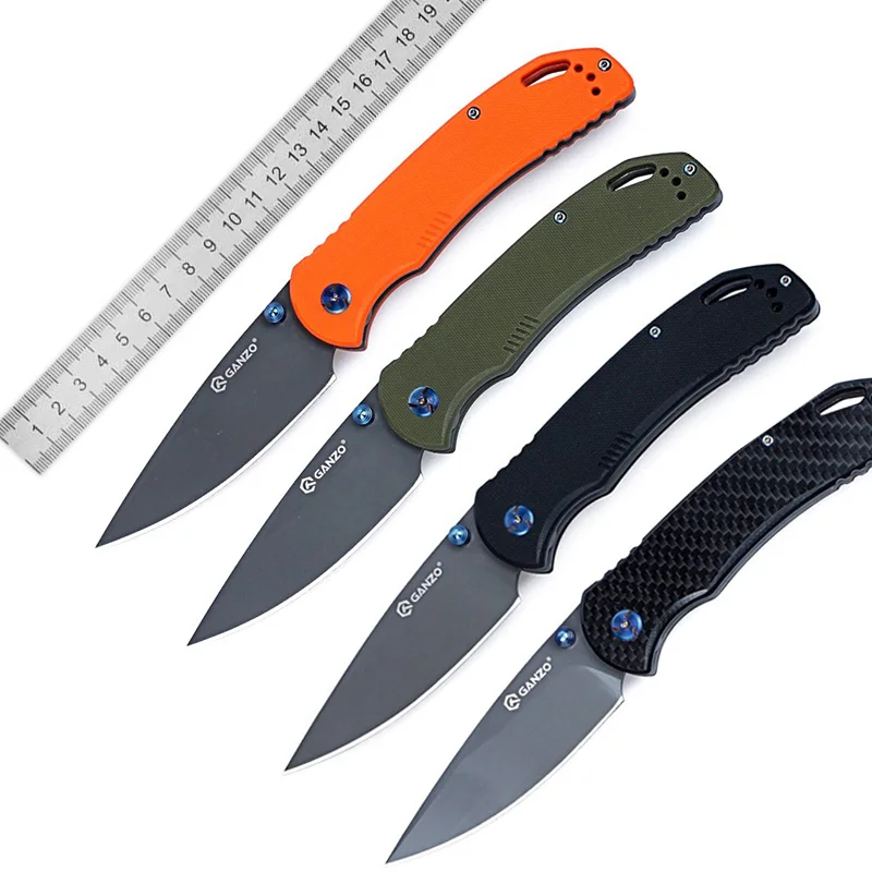 

Ganzo Firebird F7533 Folding knife 440C Blade G10 or Carbon fiber Handle Hunting Tactical Military EDC Pocket knives G7533