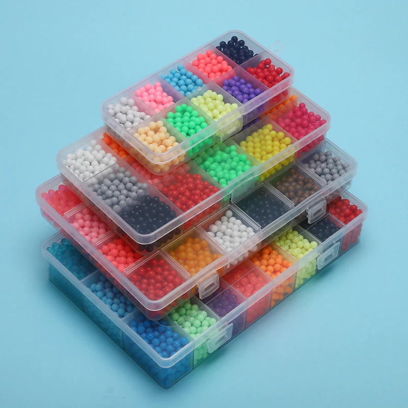 

Multicolor Magic Puzzle Toys Water Mist Bead Set DIY Craft Animal Handmade Sticky Beads Educational Toys Kids Good Gifts
