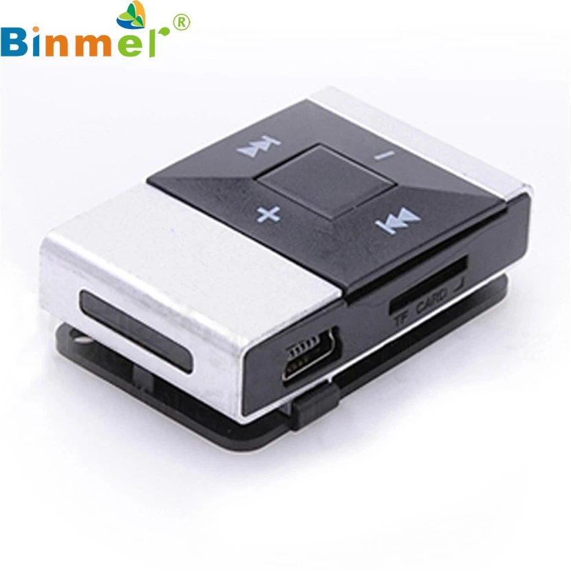 Binmer A18 мини USB клип цифровой Mp3 музыкальный плеер Поддержка 8 Гб SD TF карта