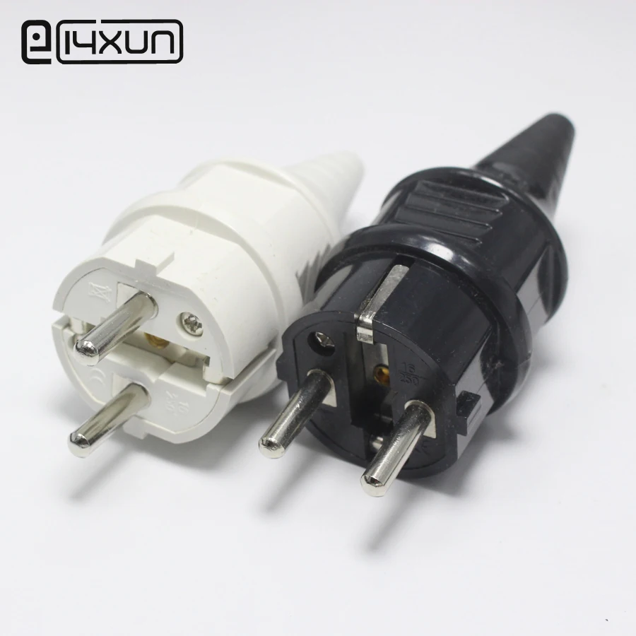 1pcs 2p AC EU Power Plug 16A European Elcectrical Plugs Germany French Industry waterproof