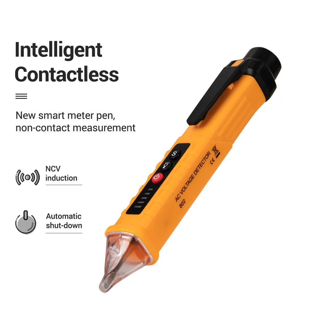 

Voltage Meter AC DC Detector NCV Non Contact Tester Pen Volt Sensor Electric Test Pencil 90V To 1000V Sensitivity Voltmeter