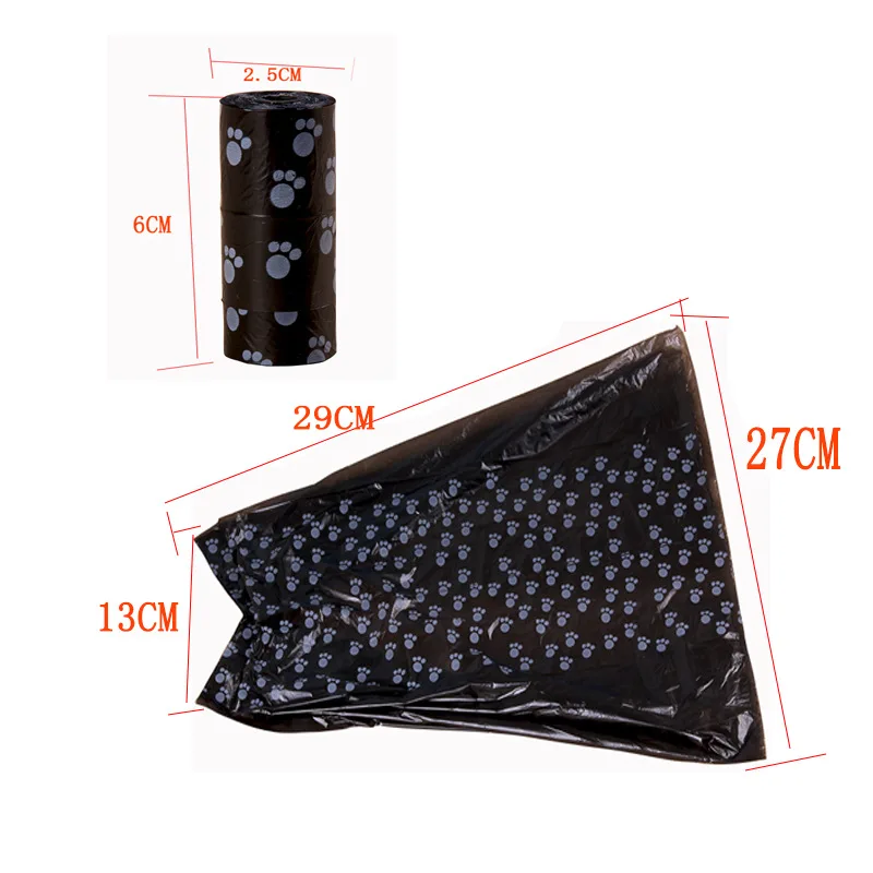 Biodegradable Pet Dog Poop Bag Zero Waste Dog Pooper Bags Paw Doggy