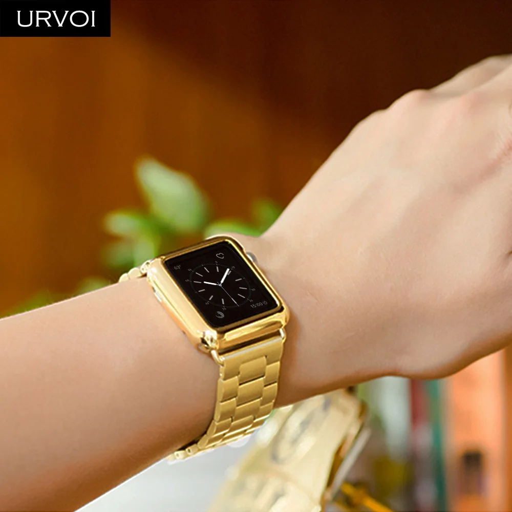 Чехол URVOI для iWatch с гальваническим покрытием Φ series 5 4 3 2 Мягкий бампер тонкая рамка