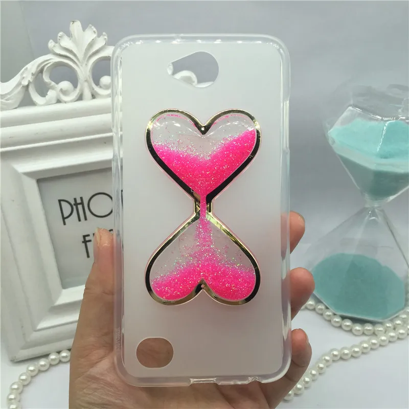 

Girls Phone Case for LG X Power 2 II / K10 Power LV7 M320 M320N X320 M322 Cases Bling Glitter Liquid Quicksand Cover Capa Coque