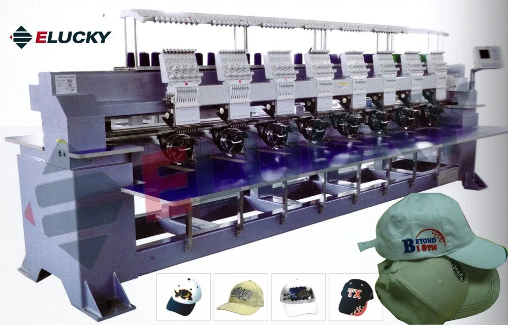 Manufacturer for computerized embroidery machine 8 head cap  flat  t Manufacturer for computerized embroidery machine 8 head cap  flat  t
