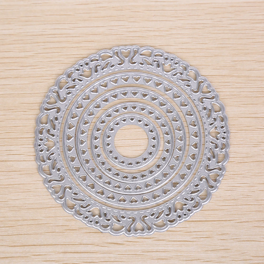 

High Quality 5Pcs/set DIY Scrapbook Paper Card Album Craft Handmade Circles Metal Cutting Dies Stencils