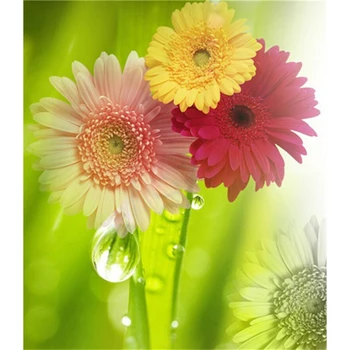 

Gerbera 5d Diamonds Embroidery Cross Stitch DIY Diamond Painting Rhinestone diy Home Decoration arts Crafts needlework C494