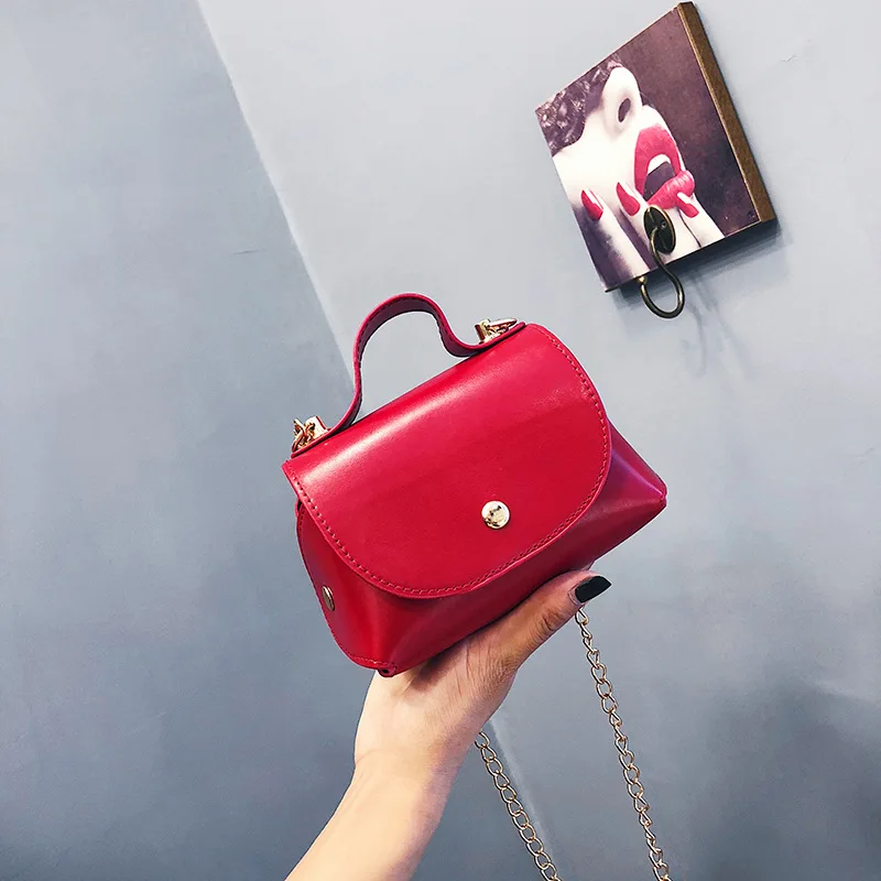 

Chic chain bag women 2019 new simple small square bag summer shoulder slung bag