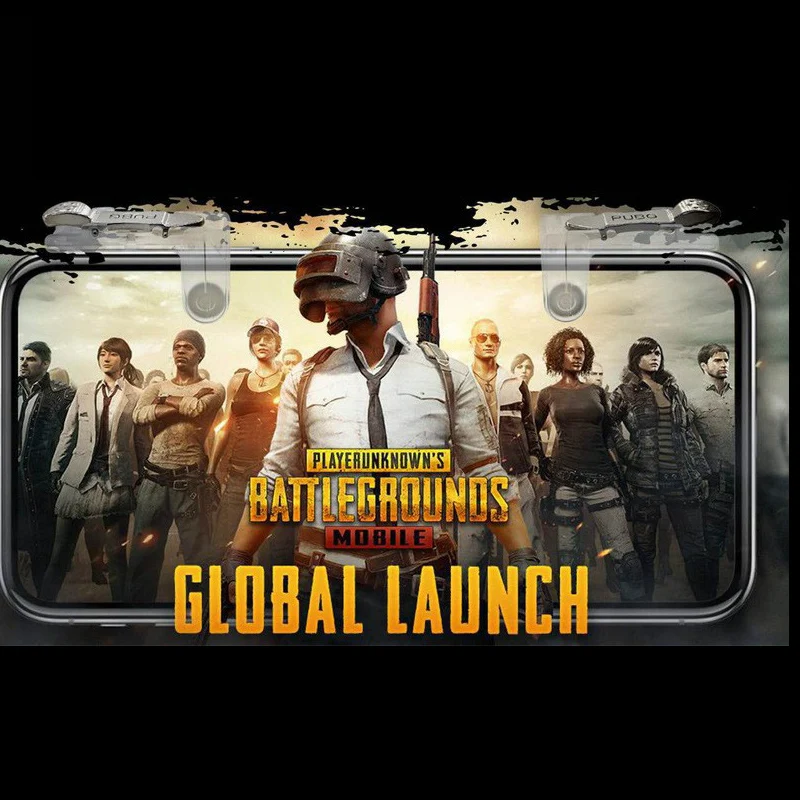 

2PCS PUBG Mobile Gamepad Joystick Mobile Gaming Shooter Fire Button Trigger L1R1 Joystick For iPhone Xiaomi Phone Gaming