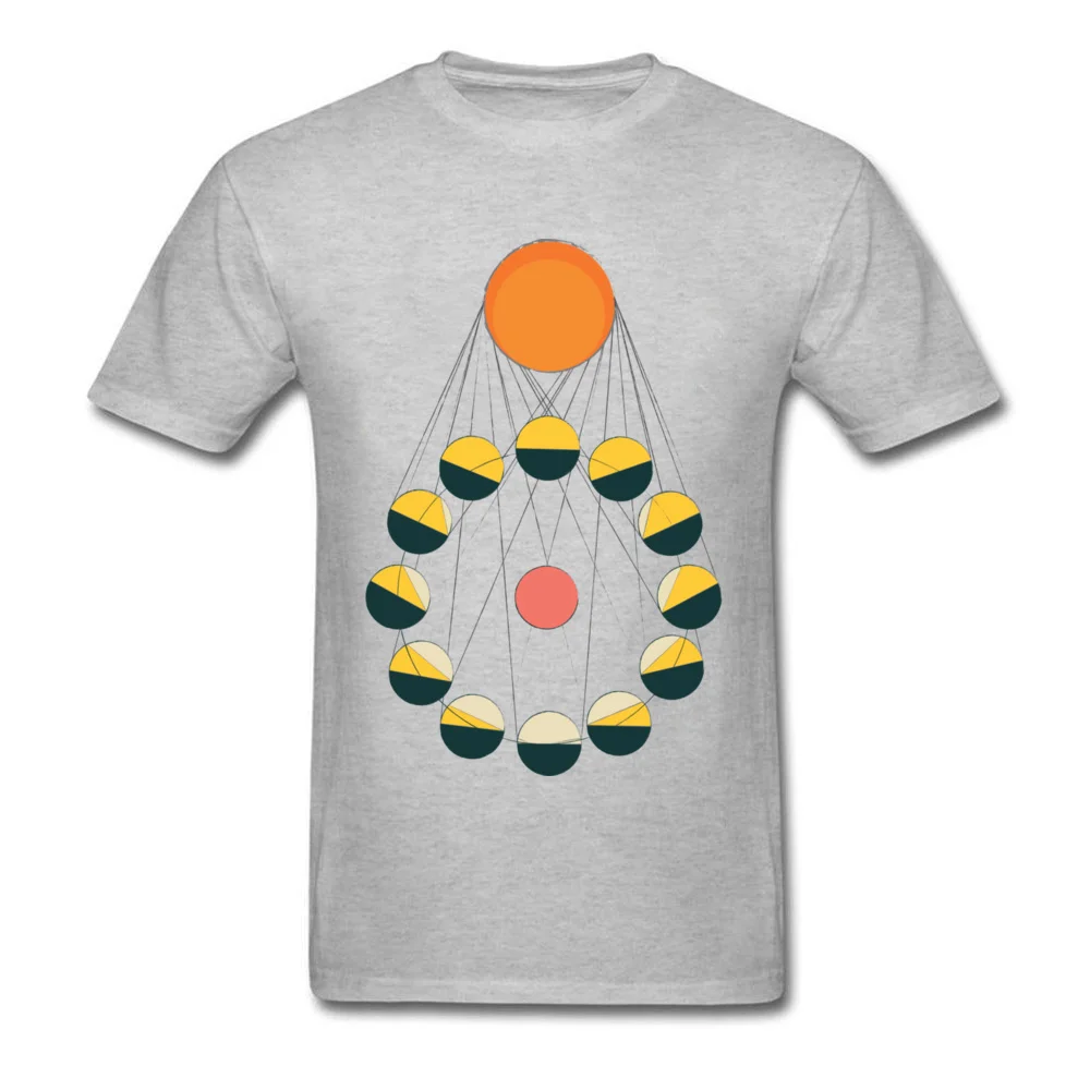 cosie T-Shirt Oversized O-Neck SUN+MOON+EARTH Cotton Fabric Men Tops Shirt Casual Short Sleeve Tops T Shirt Drop Shipping SUN+MOON+EARTH grey