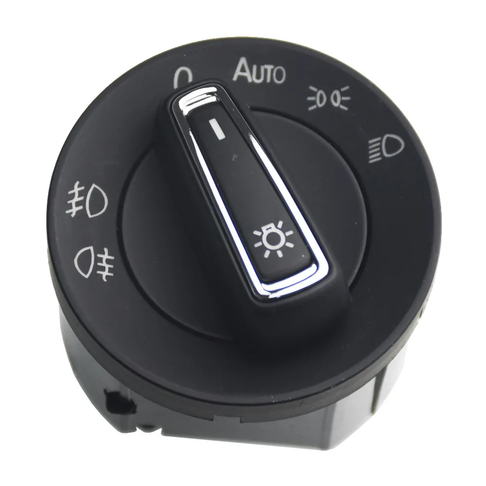 

Chrome Auto Headlight Switch Head Light Fog Lamp Automatic Controller Knob For VW Golf MK7 5GG941431 5GG 941 431